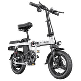 ENGWE T14 EU Electric Bike 250W Motor, 480WH Battery, 45KM Range | Sleek White eBike for you!
